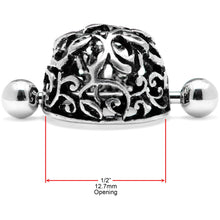 将图片加载到图库查看器,14G 9/16 Framework Twining Vines Nipple Shield Set