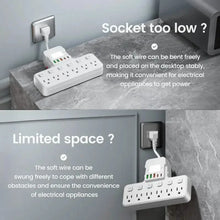 Load image into Gallery viewer, 12-in-1 Adjustable Desk Lamp Power Strip – 6 AC Outlets, 3 USB-A & 2 Type-C Ports, Surge Protection