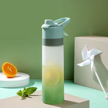 Load image into Gallery viewer, 650ml Water Bottle Outdoor Sports Water Cup Large Capacity Spray Bottle BPA Free Drinkware Travel Camping Drinking Tools Water Bottle Sprayer Mist Creative Spray Water Bottle for Drinking