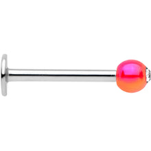 Load image into Gallery viewer, 16G 3/8 Clear Gem Pink Pearlescent Labret Monroe Tragus