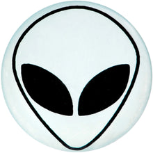 Load image into Gallery viewer, 7/8 White Matte Glass Alien Head Double Flare Plug Set