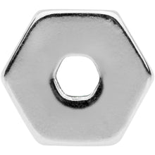 Load image into Gallery viewer, 6G Geometric Hexagon Screw Fit Tunnel Plug Set