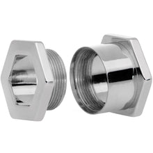 将图片加载到图库查看器,1/2 Geometric Hexagon Screw Fit Tunnel Plug Set