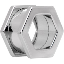 Load image into Gallery viewer, 9/16 Geometric Hexagon Screw Fit Tunnel Plug Set