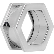 将图片加载到图库查看器,3/4 Geometric Hexagon Screw Fit Tunnel Plug Set
