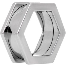 Load image into Gallery viewer, 7/8 Geometric Hexagon Screw Fit Tunnel Plug Set