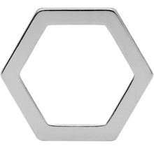 Load image into Gallery viewer, 25mm Geometric Hexagon Screw Fit Tunnel Plug Set