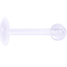 Load image into Gallery viewer, 16G 5/16 Clear Flexible Bioplast Labret Monroe Tragus Retainer