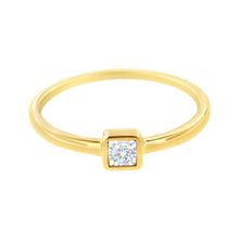 将图片加载到图库查看器,14K Yellow Gold Plated .925 Sterling Silver 1/20 cttw Miracle Set Diamond Promise Ring (J-K Color, I1-I2 Clarity) - Size 6