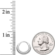 将图片加载到图库查看器,16G 3/8 Delicate Grooves Hinged Septum Ring