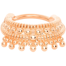 将图片加载到图库查看器,16G 3/8 Rose Gold Tone Debutante Fashion Hinged Septum Ring