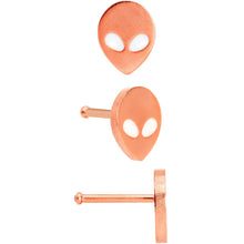 Load image into Gallery viewer, 20G 1/4 Multicolor Aliens Nose Bone Set of 4