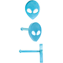 Load image into Gallery viewer, 20G 1/4 Multicolor Aliens Nose Bone Set of 4
