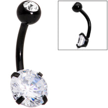 Load image into Gallery viewer, Clear Gem Variety Of Colors Belly Ring Set of 5