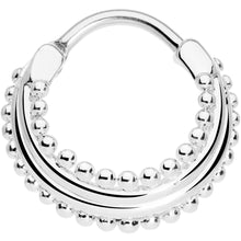 将图片加载到图库查看器,16G 3/8 Delicate Dots Hinged Septum Ring