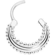 将图片加载到图库查看器,16G 3/8 Delicate Dots Hinged Septum Ring