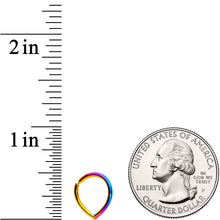 Load image into Gallery viewer, 16G Rainbow Teardrop Closure Ring