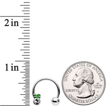 Load image into Gallery viewer, 14G 9/16 Clear Gem Pineapple Hoseshoe Nipple Ring Set
