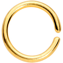 将图片加载到图库查看器,16G 5/16 Gold Tone Titanium IP Circular Ring