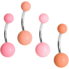 将图片加载到图库查看器,Feeling Just Peachy Belly Ring Set of 4