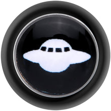 Load image into Gallery viewer, Black White Spaceship UFO Cheater Plug