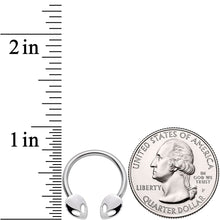 将图片加载到图库查看器,14G 13mm Outer Space Aliens Horseshoe Nipple Ring Set
