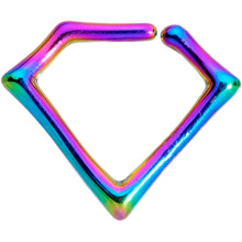 将图片加载到图库查看器,16G 5/16 Rainbow Rhombus Closure Ring