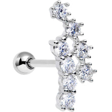 将图片加载到图库查看器,18G 5/16 Clear CZ Gem Spray of Stars Cartilage Tragus Earring