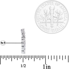 将图片加载到图库查看器,18G 5/16 Clear CZ Gem Spray of Stars Cartilage Tragus Earring