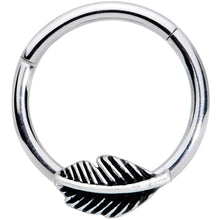 Load image into Gallery viewer, 16G 3/8 Floating Feather Hinged Segment Ring