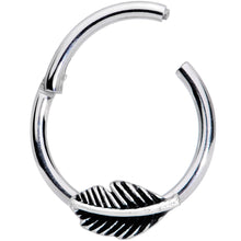 Load image into Gallery viewer, 16G 3/8 Floating Feather Hinged Segment Ring