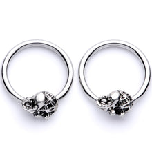 Load image into Gallery viewer, 14G 5/8 Elephant BCR Captive Nipple Ring Set