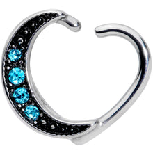 将图片加载到图库查看器,16G 3/8 Blue Gem Open Right Heart Closure Ring