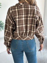 Load image into Gallery viewer, Classic Plaid Button Up Long Sleeve Jacket Women Cozy Trendy Everyday Wear Simple Jacket