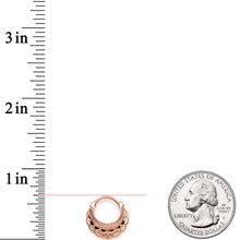 Load image into Gallery viewer, 16G 3/8 Rose Gold Tone Always Elegant Septum Clicker