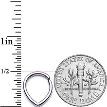将图片加载到图库查看器,16G 3/8 Teardrop Closure Ring