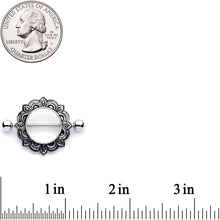 Load image into Gallery viewer, 14G 9/16 Art Nouveau Style Nipple Shield Set