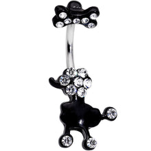 将图片加载到图库查看器,Clear Gem Give a Dog a Bone Double Mount Belly Ring