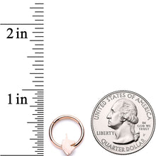 Load image into Gallery viewer, 16G 3/8 Rose Gold Tone Unicorn Hinged Segment Ring