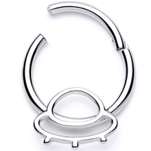 将图片加载到图库查看器,16G 3/8 Alien Spaceship Hinged Segment Ring