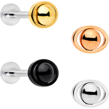 Load image into Gallery viewer, 16G 5/16 Multicolor Open Eye Internally Threaded Labret Set of 4