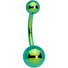 将图片加载到图库查看器,Green Anodized Mean Greenie Belly Ring