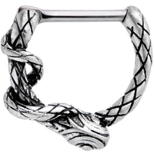 Load image into Gallery viewer, 16G 5/16 Slithering Snake Septum Clicker