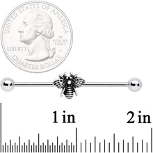 Load image into Gallery viewer, 14G Bumbling Bumblebee Industrial Barbell 38mm