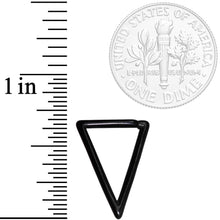 将图片加载到图库查看器,16G 5/16 Black Geometric Triangle Closure Ring