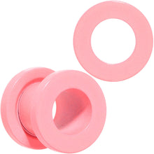 Load image into Gallery viewer, Sweet Pastel Pink Screw Fit Tunnel Plug Set 16G to 19mm