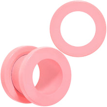 Load image into Gallery viewer, Sweet Pastel Pink Screw Fit Tunnel Plug Set 16G to 19mm