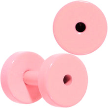Load image into Gallery viewer, Sweet Pastel Pink Screw Fit Tunnel Plug Set 16G to 19mm