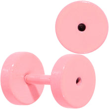 Load image into Gallery viewer, Sweet Pastel Pink Screw Fit Tunnel Plug Set 16G to 19mm