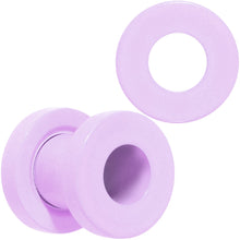 Load image into Gallery viewer, Sweet Pastel Purple Screw Fit Tunnel Plug Set 16G to 19mm